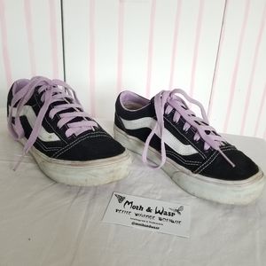 SOLD🌈Vans Old Skool Low-Tops Lavender Trim Sneakers